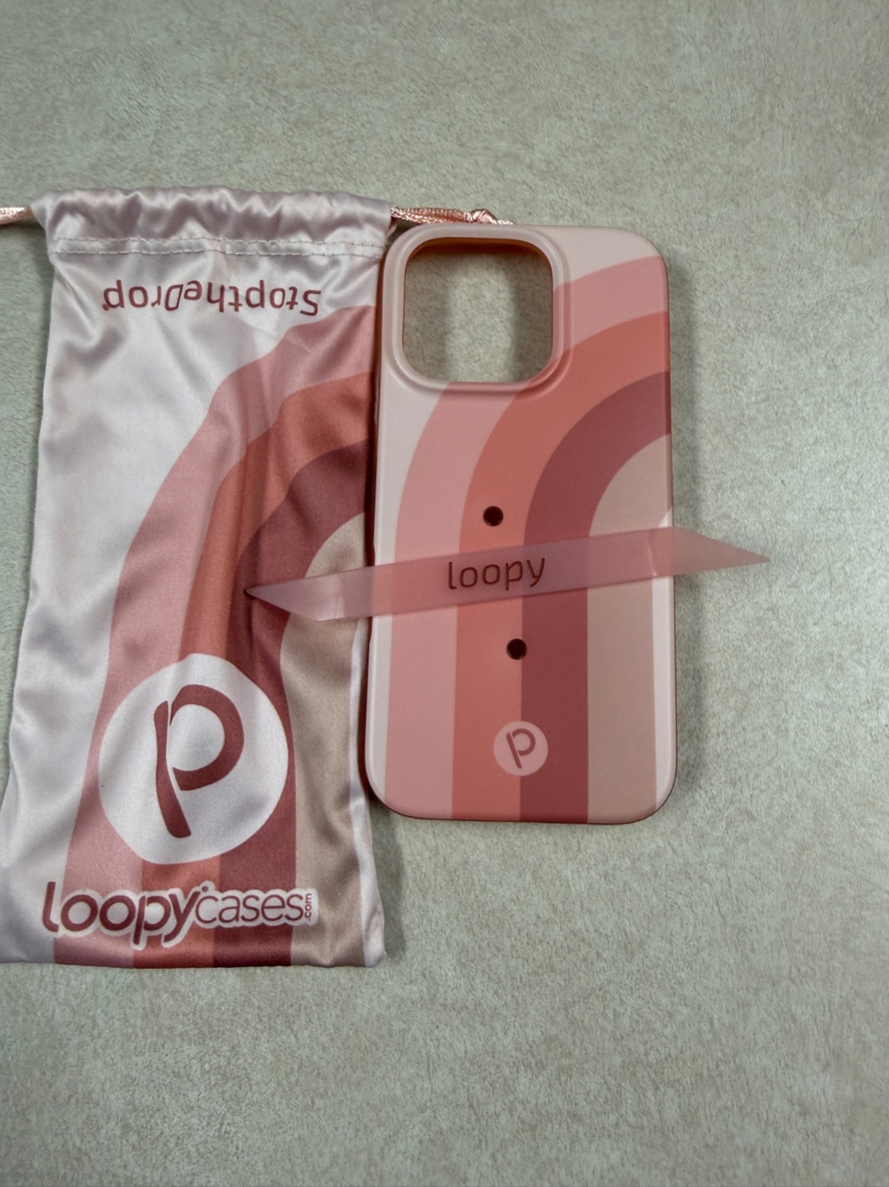 Loopy Case 16 pro righty Terracotta Dreams Phone Case with Loopy strap and case